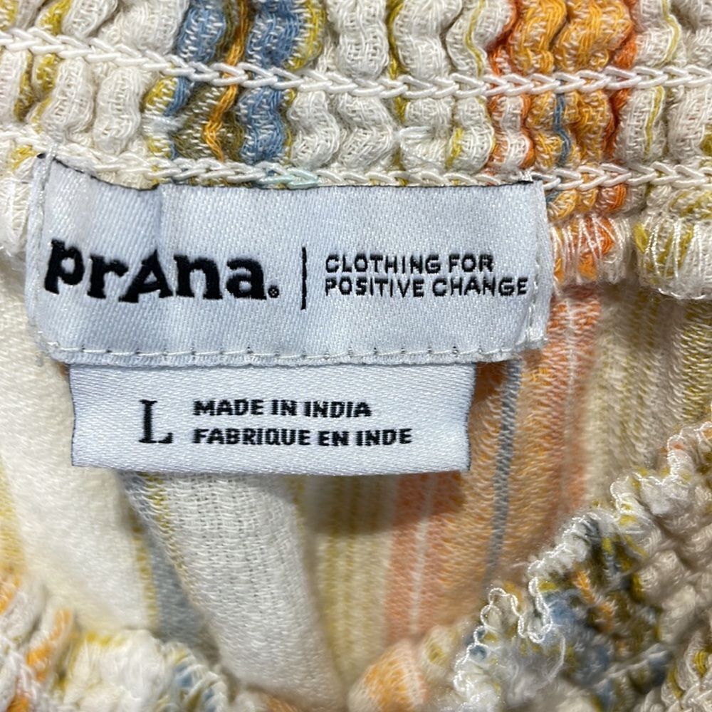 Prana Women Little Palm Cami (L) Leapfrog Stripe - Picture 7 of 9